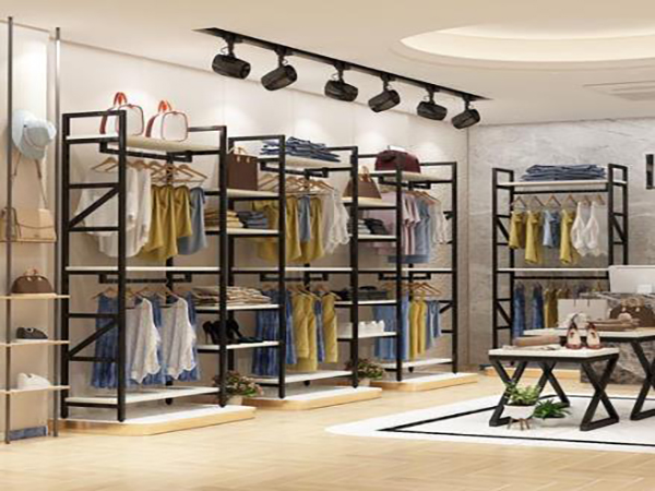 品牌服饰店货架